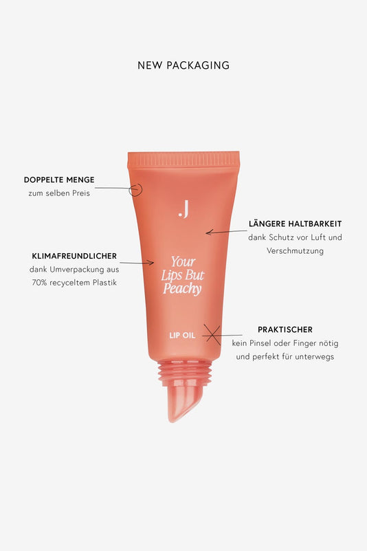 Tube Lip Oil Your lips but peachy von JACKS beauty line, #farbwunsch_your-lips-but-peachy
