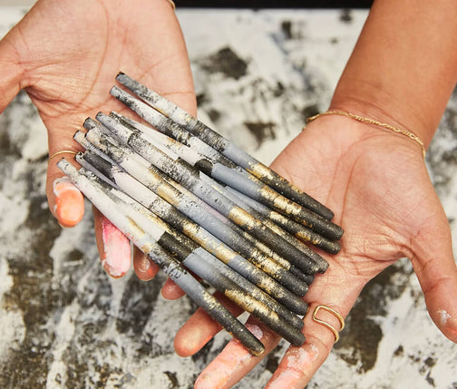 JACKS beauty line Make-up Pinsel Rohlinge in schwarz, weiß und gold bemalt JACKS beauty line Make-up Pinsel Rohlinge in schwarz, weiß und gold bemalt