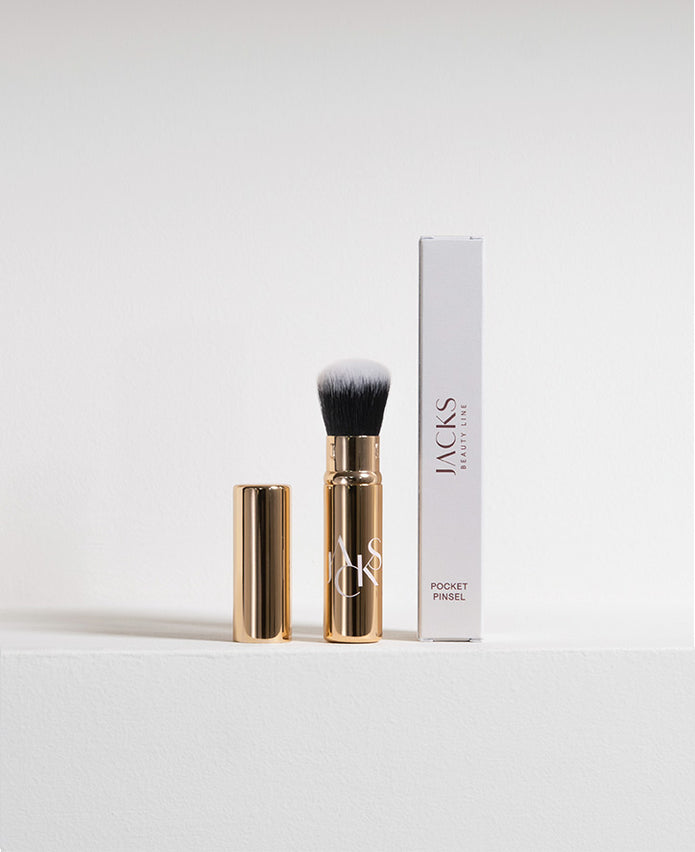 JACKS beauty line Puderpinsel in Reisegröße in Gold