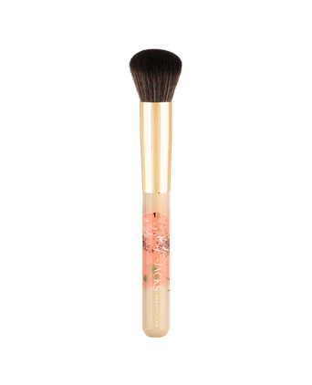 JACKS beauty line Foundationpinsel im JACKS Club Design Beige und Apricot