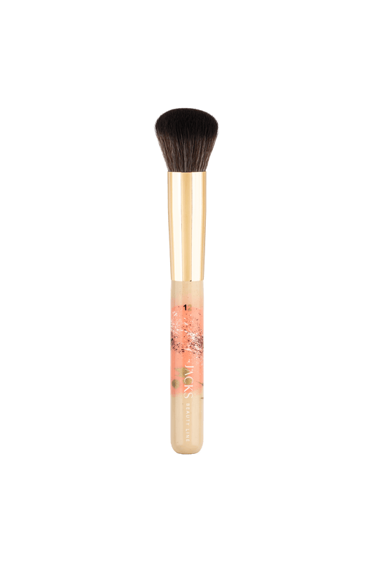 JACKS beauty line Foundationpinsel im JACKS Club Design Beige und Apricot