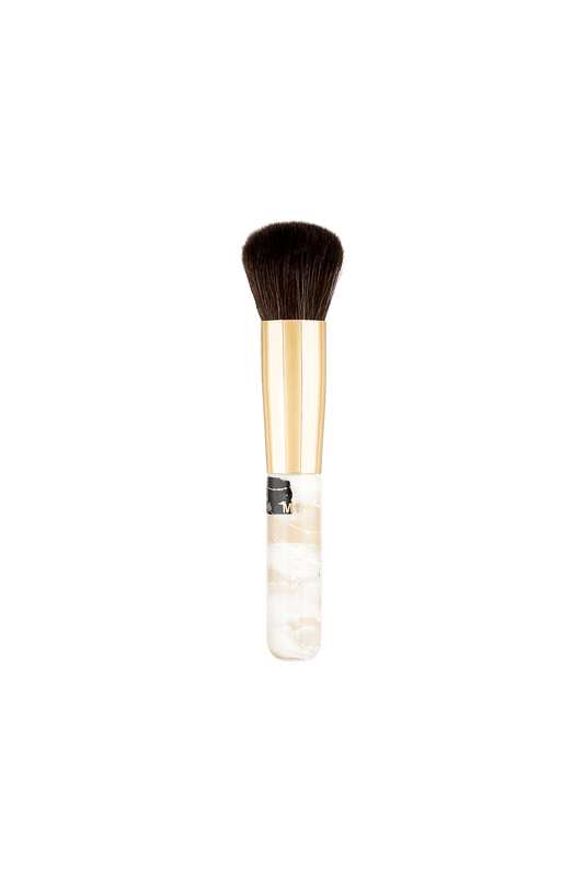 JACKS beauty line handbemalter Mini Foundationpinsel in weiß, beige und schwarz