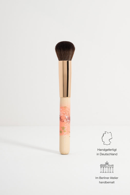 JACKS beauty line Foundationpinsel im JACKS Club Design Beige und Apricot