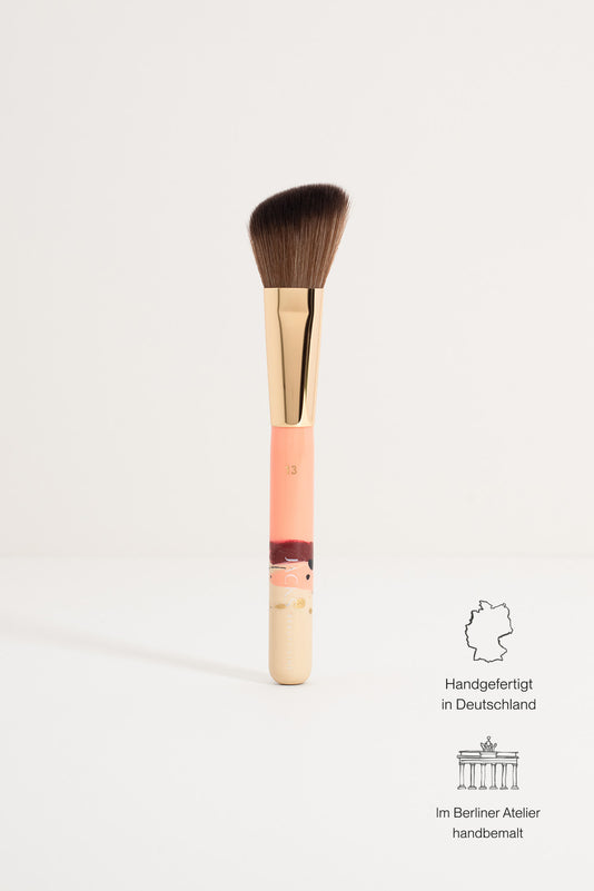 JACKS beauty line Rouge- und Contouringpinsel im JACKS Club Design Beige, Apricot und Dunkelrot