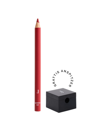 #farbwunsch_signature-red, JACKS beauty line roter Lipliner mit Anspitzer