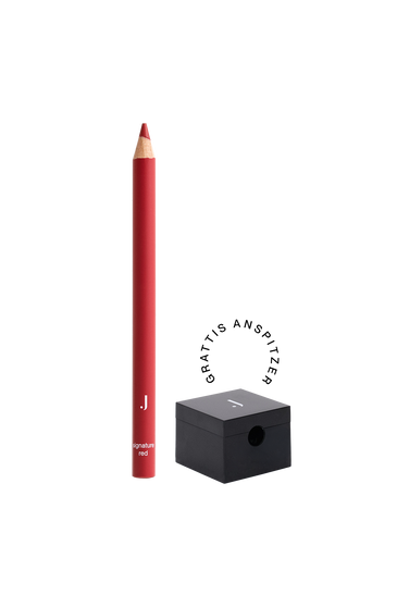 #farbwunsch_signature-red, JACKS beauty line roter Lipliner mit Anspitzer
