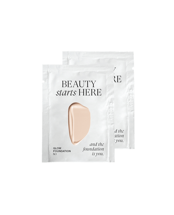 #farbwunsch_sehr-heller-hauttyp, zwei Glow Foundation Sachets in N1