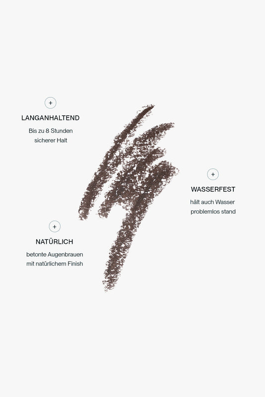 #farbwunsch_brown, Swatch des Eyebrow Pencil in der Farbe Brown