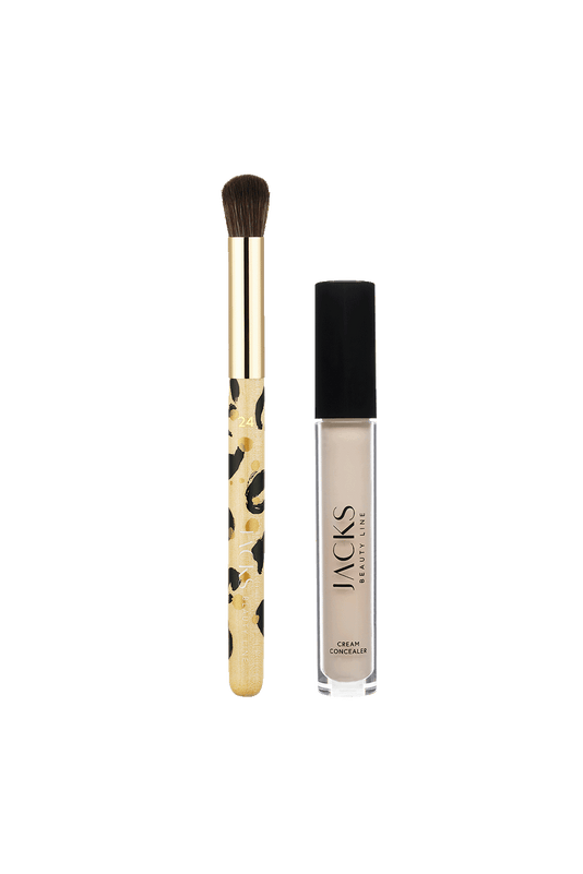 #farbwunsch_n-1, #22 Multi Blenderpinsel Animal-Print und Cream Concealer von JACKS beauty line