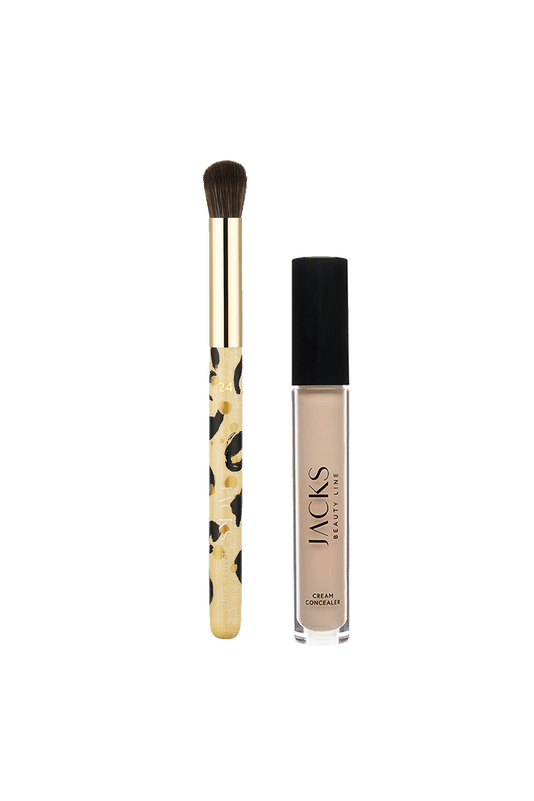 #farbwunsch_n-2, #22 Multi Blenderpinsel Animal-Print und Cream Concealer von JACKS beauty line