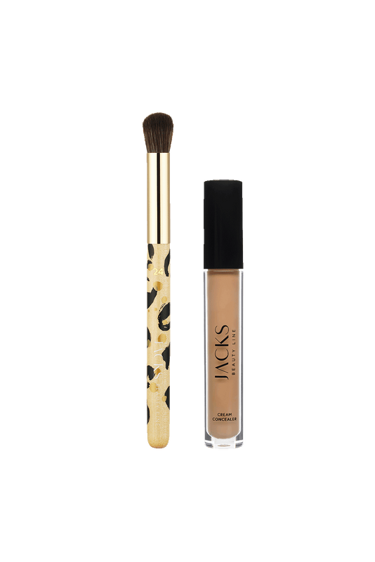 #farbwunsch_n-4, #22 Multi Blenderpinsel Animal-Print und Cream Concealer von JACKS beauty line