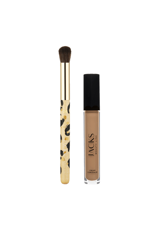 #farbwunsch_n-5, #22 Multi Blenderpinsel Animal-Print und Cream Concealer von JACKS beauty line