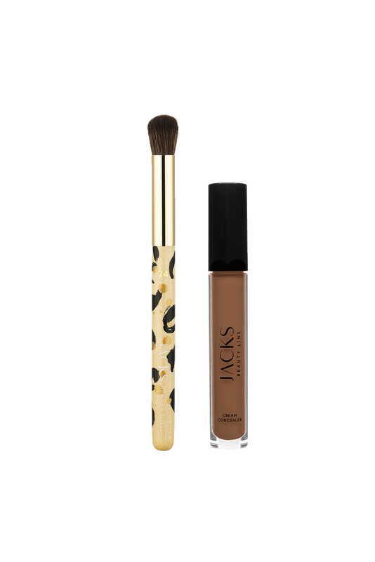 #farbwunsch_n-7, #22 Multi Blenderpinsel Animal-Print und Cream Concealer von JACKS beauty line