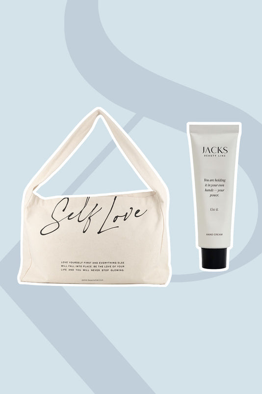 JACKS beauty line Summer Sale Geschenk Self Love Shopper oder Handcreme