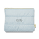 JACKS beauty line Logo auf einer hellblauen Tasche mit hellgelben Zipper