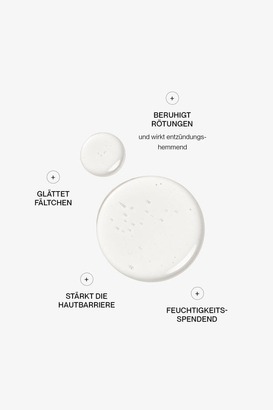 JACKS beauty line Balancing Serum Swatch mit USPs