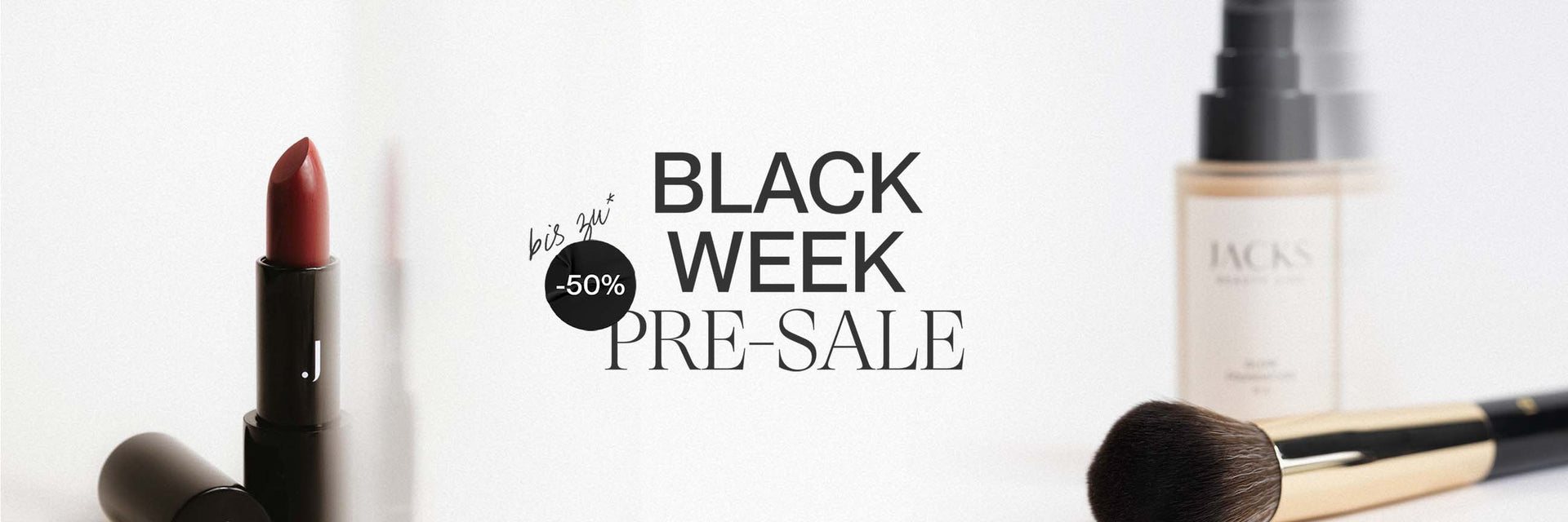 Black Friday - Black Week Pre-Sale 2024 bis zu 50% bei JACKS beauty line 