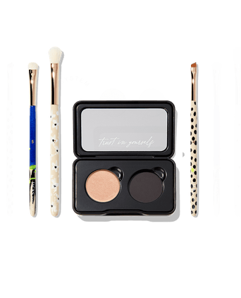 JACKS 2er Eyeshadow Palette und 3 Lidschatten Pinsel von AndBloom