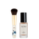 #farbwunsch_n-5, JACKS beauty line Glow Foundation N.1 neben dem M12 Mini Foundationpinsel