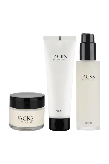 Cleanser, Peeling und Glow Mask von JACKS beauty line