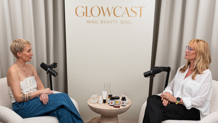 Peggy Reichelt als Gast bei Miriam Jacks im Beauty Podcast Glowcast