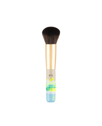 JACKS beauty line Mini Foundationpinsel in den Farben beige, neongeld und hellblau
