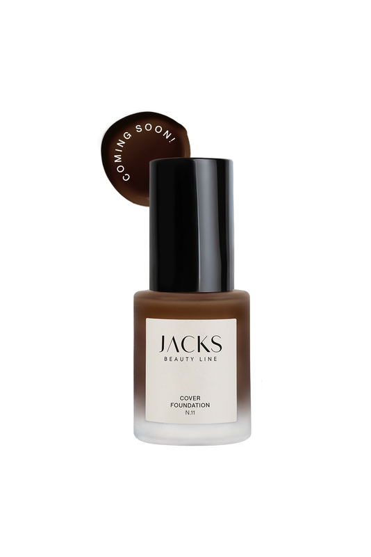 #farbwunsch_n-11, JACKS beauty line Cover Foundation Flakon Farbe N.11 als Freisteller