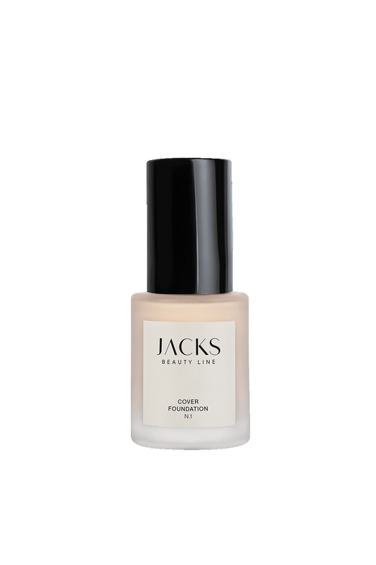 #farbwunsch_n-1, JACKS beauty line Cover Foundation Flakon Farbe N.1 als Freisteller