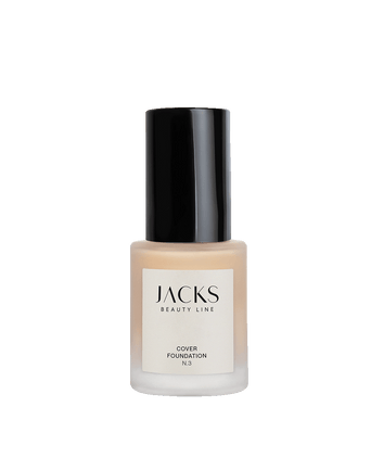 #farbwunsch_n-3, JACKS beauty line Cover Foundation Flakon Farbe N.3 als Freisteller