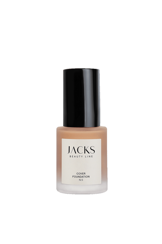 #farbwunsch_n-5, JACKS beauty line Cover Foundation Flakon Farbe N.5 als Freisteller