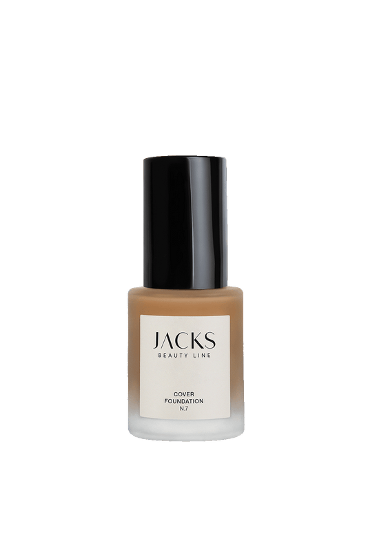 #farbwunsch_n-7, JACKS beauty line Cover Foundation Flakon Farbe N.7 als Freisteller