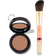 #show_always, #farbwunsch_bronzer , Set mit dem lachsfarbenen #13 Rouge- und Contouringpinsel und einem Powder Blush