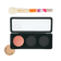 JACKS beauty line Präziser Puderpinsel liegt über der Powder Palette mit Blush Refill