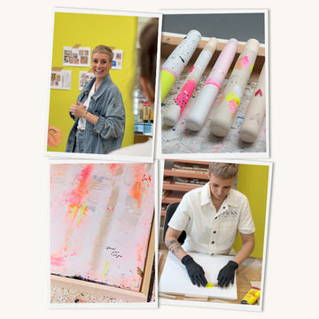 Collage aus der JACKS beauty line Make-up Pinsel Artist Collection by Miriam Jacks