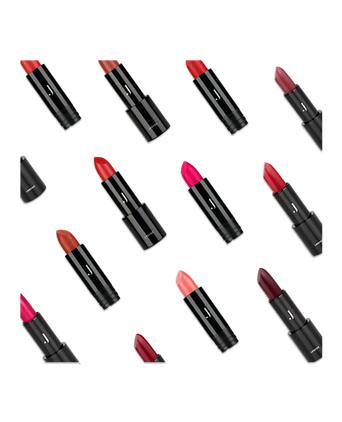 Ganz viele JACKS beauty line Lipsticks und Lipstick Refills in einer Formation angeordnet
